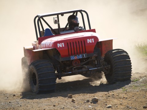 Ragnar Robertsson in his N1 Willys