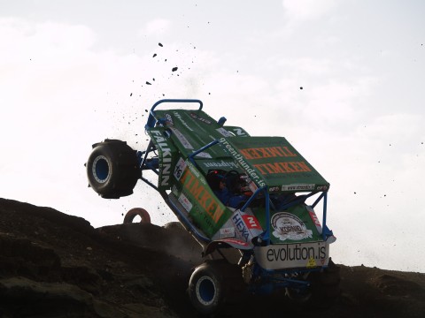 Daniel G. Ingimundarson driving the Green Thunder