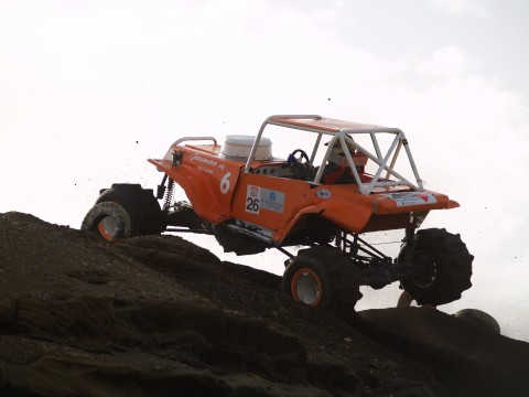 Ólafur B. Jónsson driving the Fox.